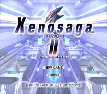 Xenosaga Episode II - Jenseits von Gut und Boese screen shot title